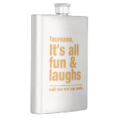 Aangepaste FUN- en LAUGHS-kolf Heupfles (Rechts)