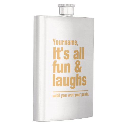 Aangepaste FUN- en LAUGHS-kolf Heupfles (Rechts)