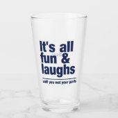 aangepaste FUN & LAUGHS-naam Glas (Voorkant)