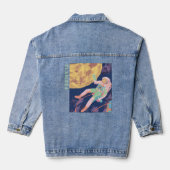 Aangepaste Funky Astronaut Denim Jacket (Achterkant)