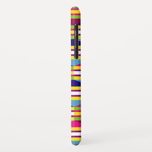Aangepaste Funky Stripes, driehoekspatroon Case-Mate iPhone Case (Achterkant/links)