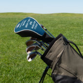 Aangepaste Funny Keep Calm Blue Golfheadcover (Insitu)