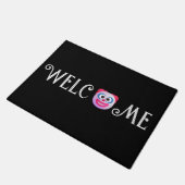 Aangepaste Funny Shaded Clown Face Emoji Custom Deurmat (Schuin)