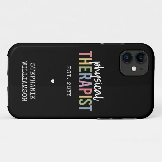 Aangepaste fysieke therapie PT Afstuderen Case-Mate iPhone Case (Achterkant (horizontaal))