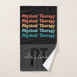 Aangepaste fysieke therapie PT Retro PT Afstudeerd Handdoek