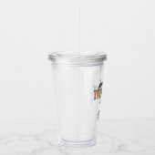 Aangepaste fysieke therapist PT Afstuderen cadeaus Acryl Drinkbeker (Rechts)