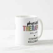 Aangepaste fysieke therapist PT Afstuderen cadeaus Koffiemok (Voorkant rechts)