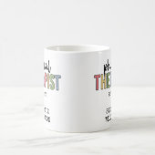 Aangepaste fysieke therapist PT Afstuderen cadeaus Koffiemok (Center)