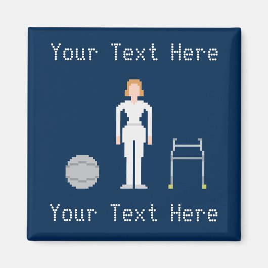 Aangepaste fysieke Vrouw therapie Magneet (Voorkant)