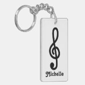 Aangepaste G Treble-sleutelhanger voor slimme muzi Sleutelhanger (Voorkant Links)