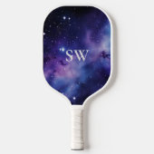 Aangepaste Galaxy Initialen Kosmisch Ontwerp Pickleball Paddle (Voorkant)
