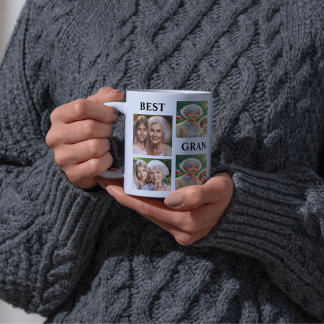 Aangepaste Galerij van Zeven Afbeelding met Tekst  Koffiemok