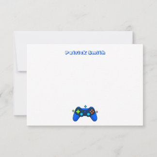 Aangepaste Gamer Notitiekaart Notitiekaartje