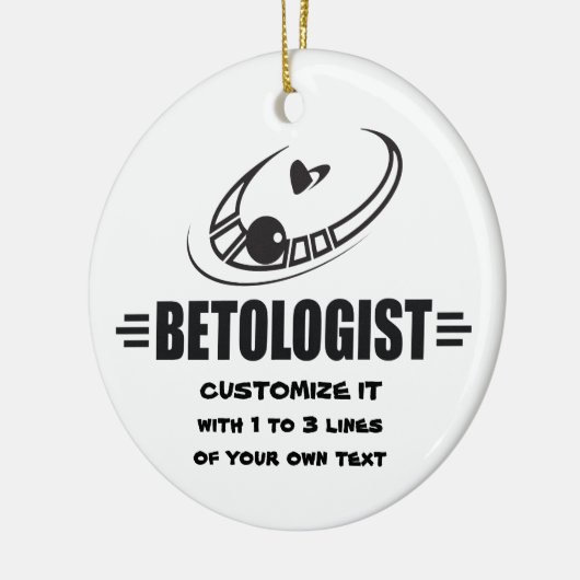 Aangepaste gamers keramisch ornament (Links)