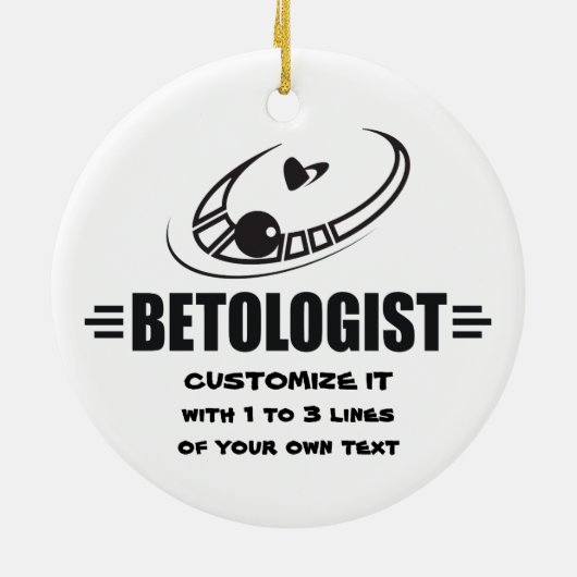 Aangepaste gamers keramisch ornament (Achterkant)