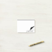 Aangepaste ganzenveer post-it® notes (Op bureau)