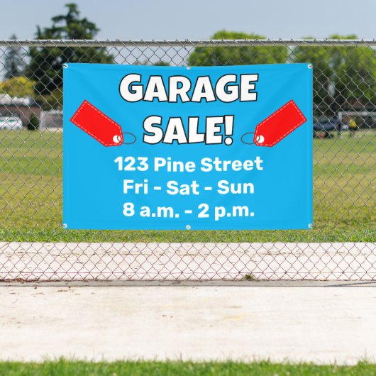 Aangepaste GARAGE SALE! Banner (Insitu)