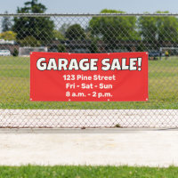 Aangepaste GARAGE SALE!-banner