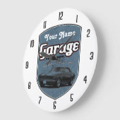 Aangepaste Garage-teken met Camaro Grote Klok (Hoek)