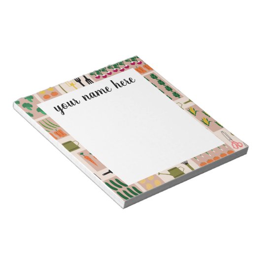 Aangepaste Gardening-laptop Notitieblok (Schuin)