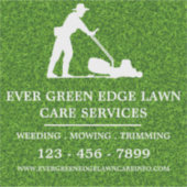 Aangepaste gazon zorg promotionele vinyl sticker (Voorkant)