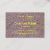 Aangepaste, geavanceerde Abstracte Art-Sjabloon Visitekaartje (Achterkant)