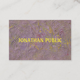 Aangepaste, geavanceerde Abstracte Art-Sjabloon Visitekaartje