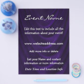 Aangepaste gebeurtenis Velvet Draap Flyer (Enkel)