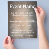Aangepaste gebeurtenis verlicht flyer (Hand)