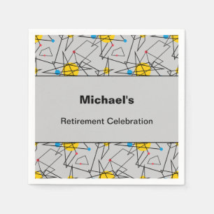 Aangepaste gebeurtenis voor hoekgeometrische retro servet