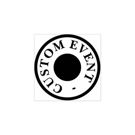 Aangepaste gebeurtenisstempel 	rubberstempel (Afrduk)