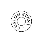 Aangepaste gebeurtenisstempel 	rubberstempel (Afrduk)