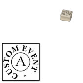 Aangepaste gebeurtenisstempel 	rubberstempel (Gestempeld)