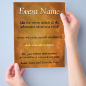 Aangepaste gebeurtenisverbrand energie flyer (Hand)