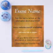 Aangepaste gebeurtenisverbrand energie flyer (Enkel)