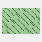 Aangepaste geboortedag inpakpapier vel (Voorkant 2)