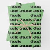 Aangepaste geboortedag inpakpapier vel (In situ)