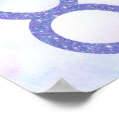 Aangepaste geboortedag van Cute Taurus Astrology P Poster (Hoek)