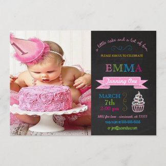 Aangepaste geboortedag van het Kind Chalkboard Kaart