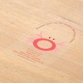 Aangepaste geboortedag voor kankersterren acryl uitnodigingen (Laagn)