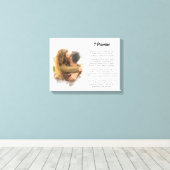 Aangepaste gedichtenprint, bruiloft songteksten me canvas afdruk (Insitu (Houten vloer))
