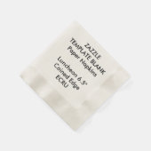 Aangepaste Gedrukte ECRU Gemunt Luncheon Papier se Servetten (Hoek)