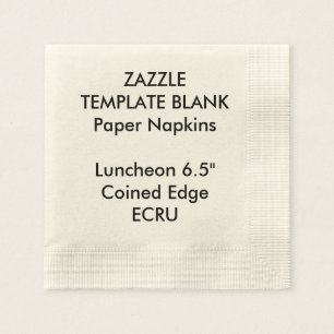 Aangepaste Gedrukte ECRU Gemunt Luncheon Papier se Servetten