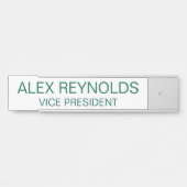 Aangepaste gegraveerde naam Bord met vierkante hoe Deurbordje (Voorkant)