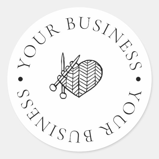 Aangepaste gehaakte Business Packaging Label Stick (Voorkant)