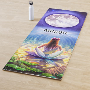 Aangepaste geheugenventilator van Lotus Flower Ful Yogamat