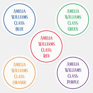 Aangepaste gekleurde broer of zus terug naar schoo labels