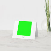 Aangepaste gekleurde Neon Green Bedankt (Achterkant)