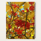 Aangepaste gele bladeren rode bessen boom kroon fo planner (Achterkant)