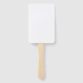 Aangepaste gele bruiloft Set van fans Handwaaier (Achterkant)